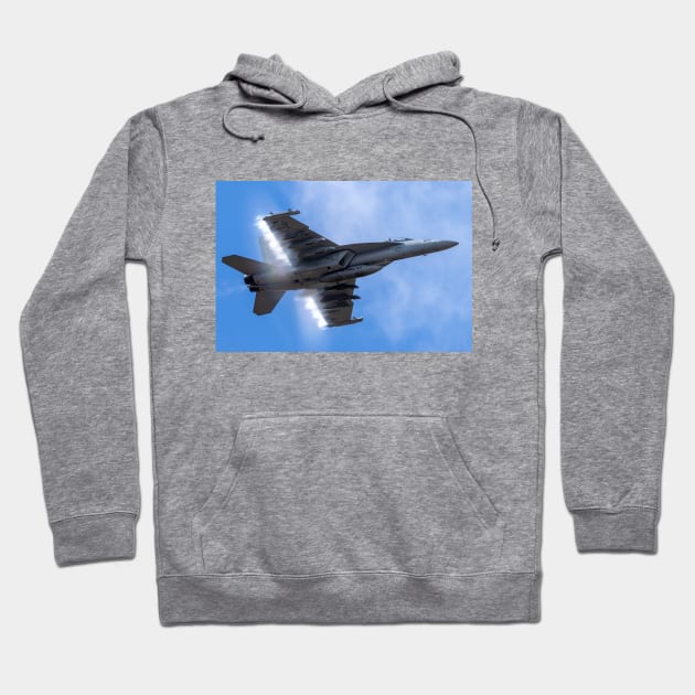 Growler Hornet High-Speed Flyby 3 Hoodie by acefox1